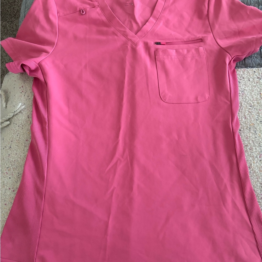 KOI Pink V-Neck Women's Scrub Set